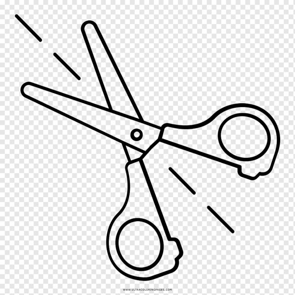 Трафарет ножницы