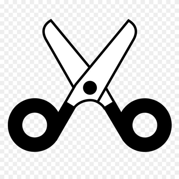 Ножницы черно белые для детей