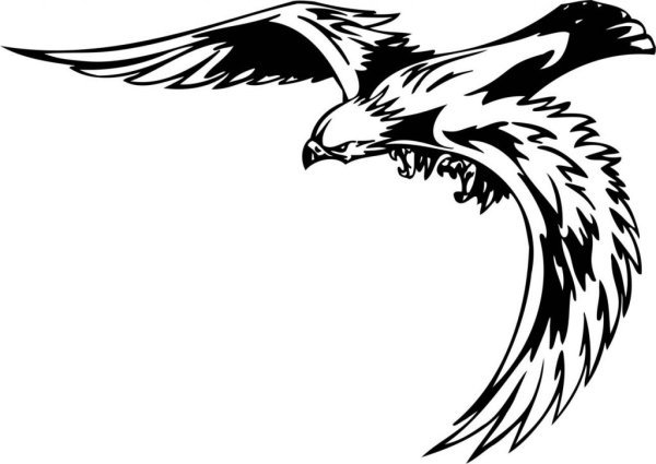 Стилизованный Орел в полете