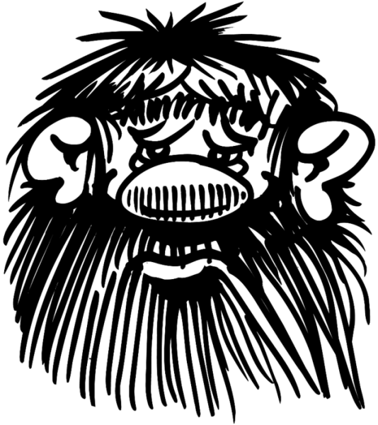 Леший трафарет