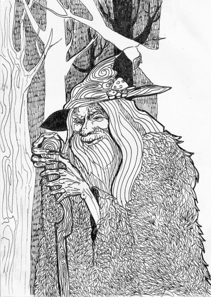 Славянская мифология Графика черно белая