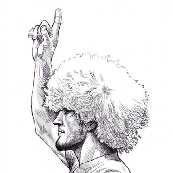 Портрет Хабиба Нурмагомедова