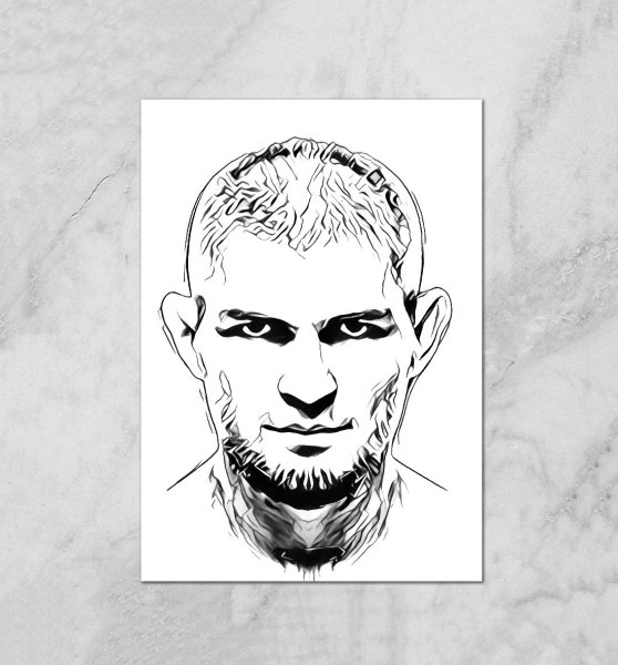 Портрет Хабиба Нурмагомедова