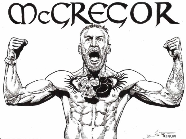 Эскиз Конора МАКГРЕГОРА