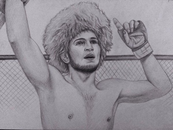 Рисунок Хабиба Нурмагомедова