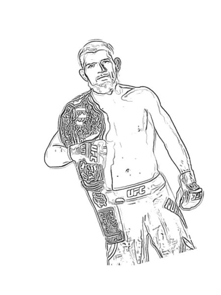 Раскраски Хабиба Нурмагомедова