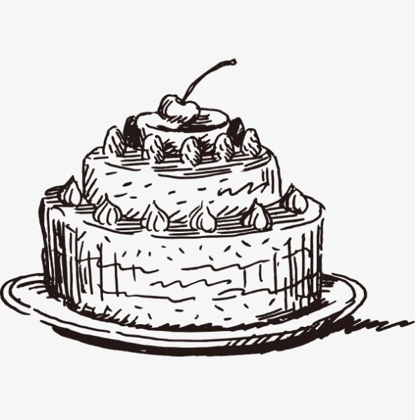Векторный эскиз тортов