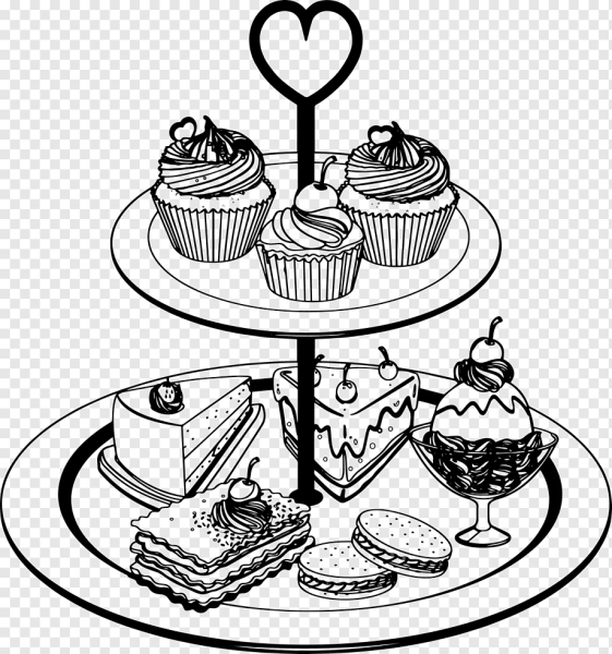 Векторный эскиз тортов