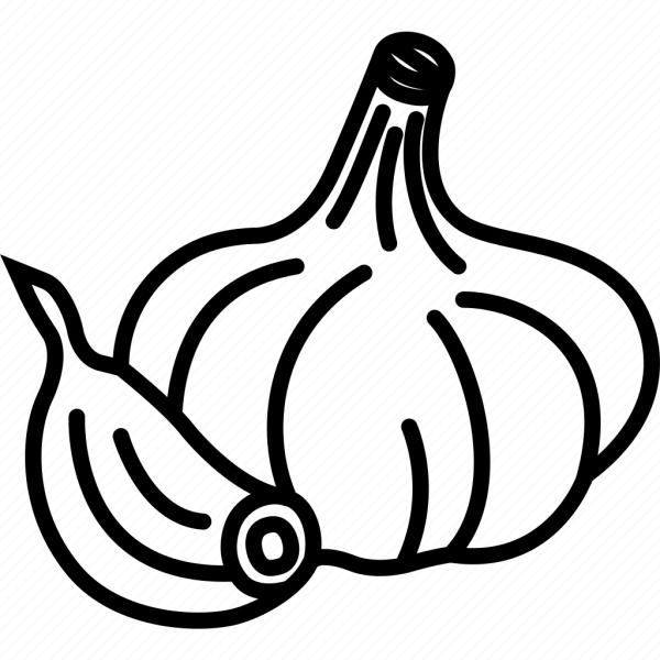 Чеснок силуэт