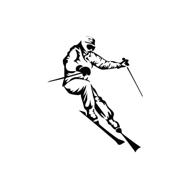 Лыжи раскраска