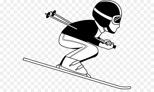 Лыжник эскиз