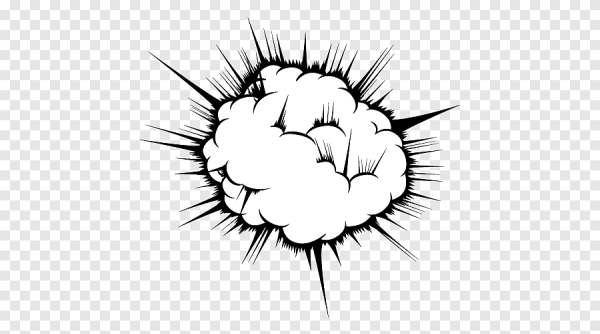 Взрыв черно белый