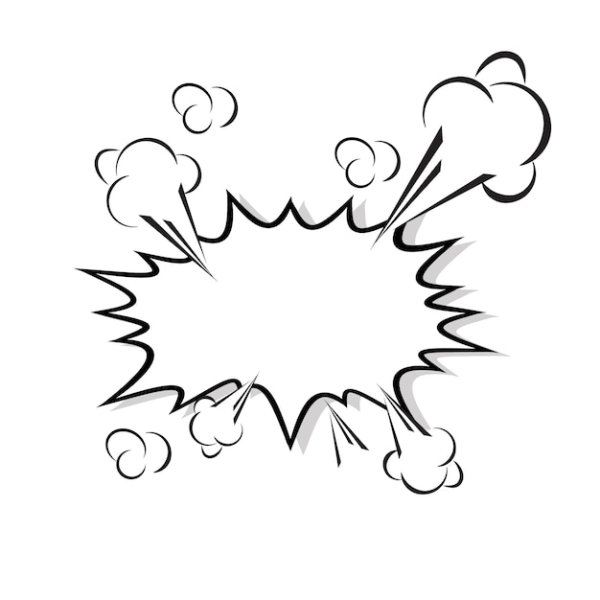 Облачко комикс взрыв