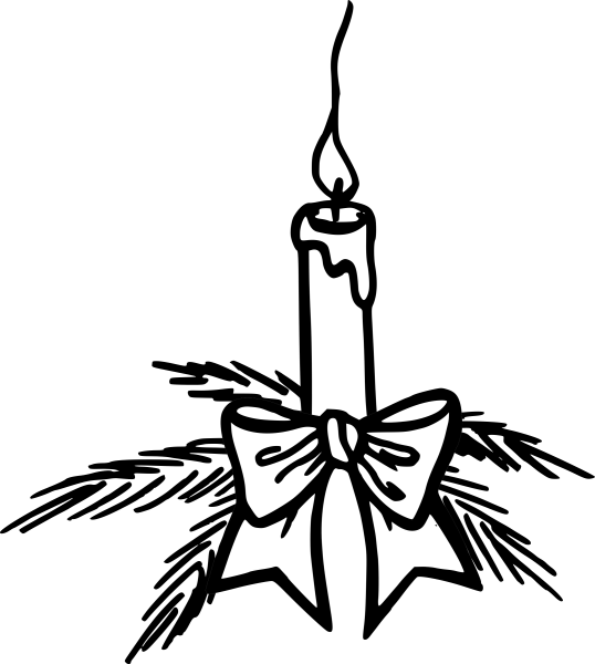 Свеча трафарет