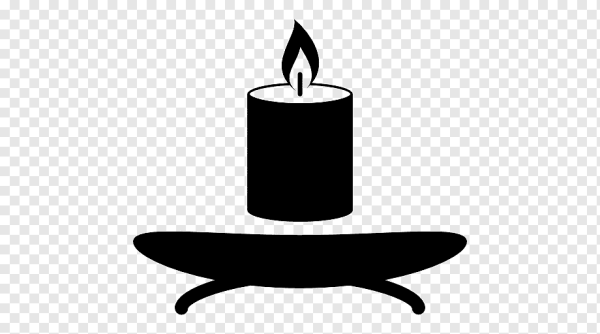 Свеча силуэт