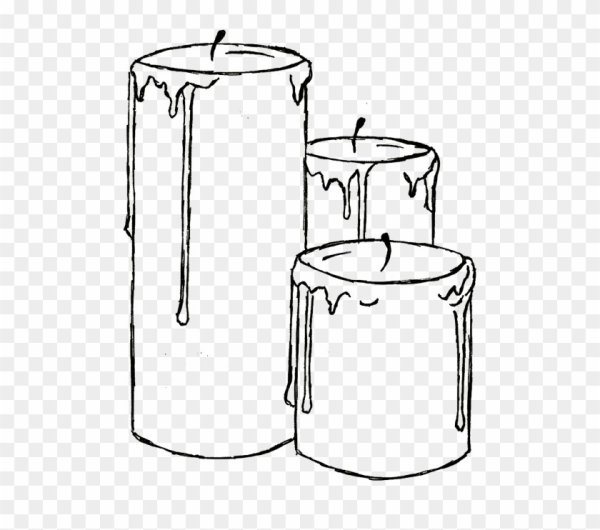 Свеча нарисованная