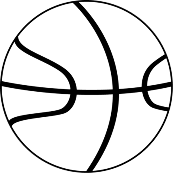 Черно белый баскетбольный мячик