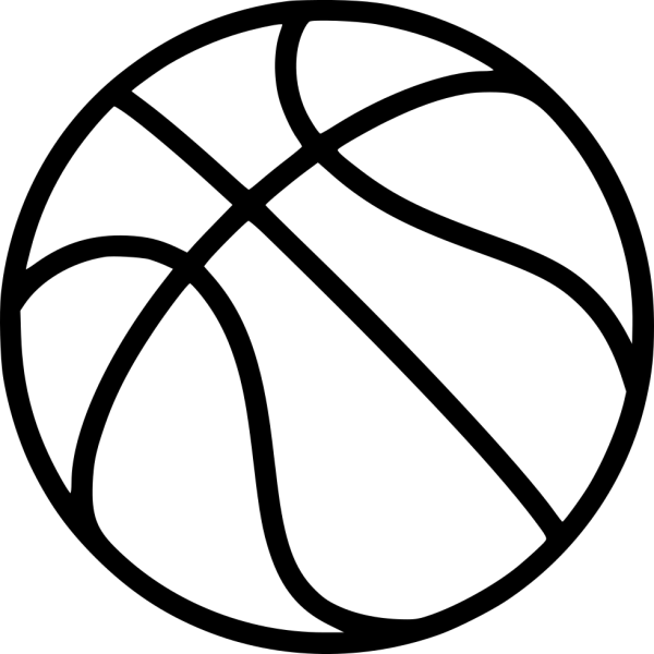 Баскетбольный мяч черно белый