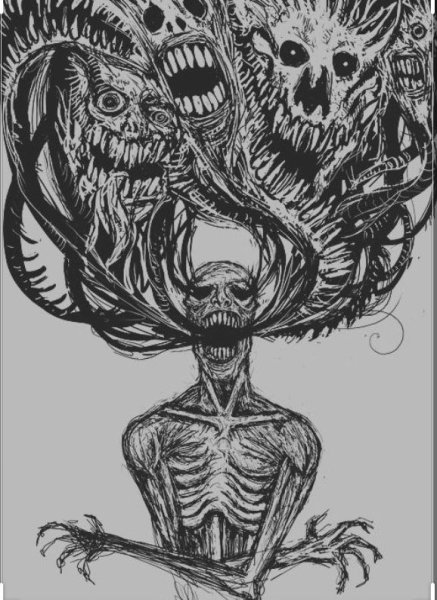 Мрачные картины карандашом