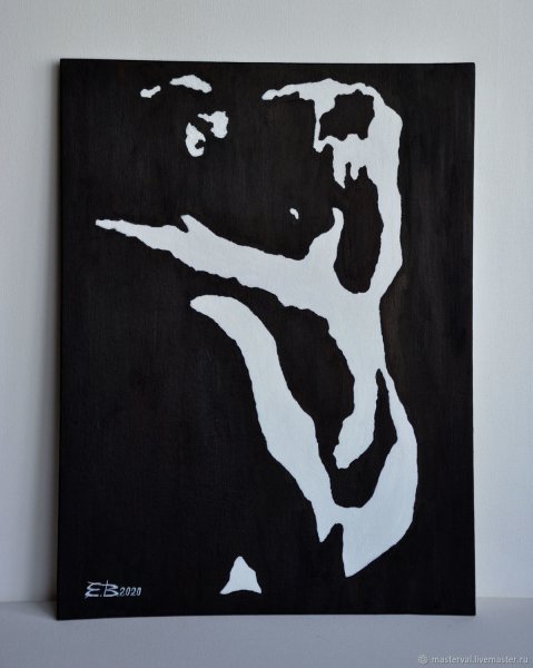 Рисование на черном холсте