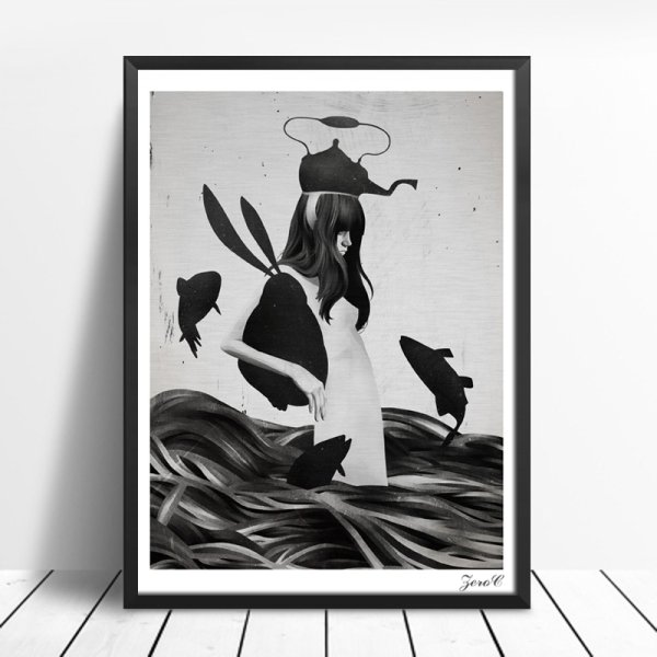 Картины в чёрно белом стиле