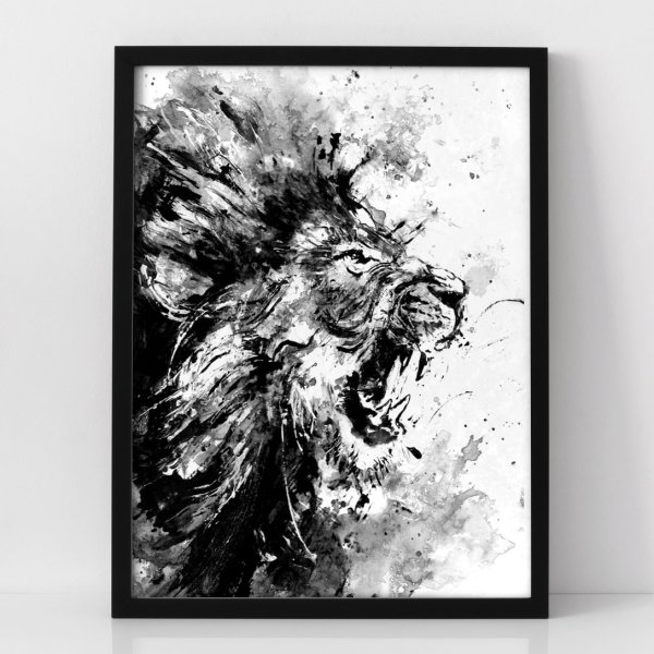 Черно белые картины акрилом