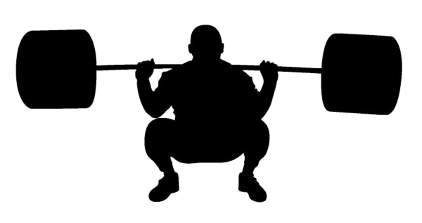 Штангист силуэт