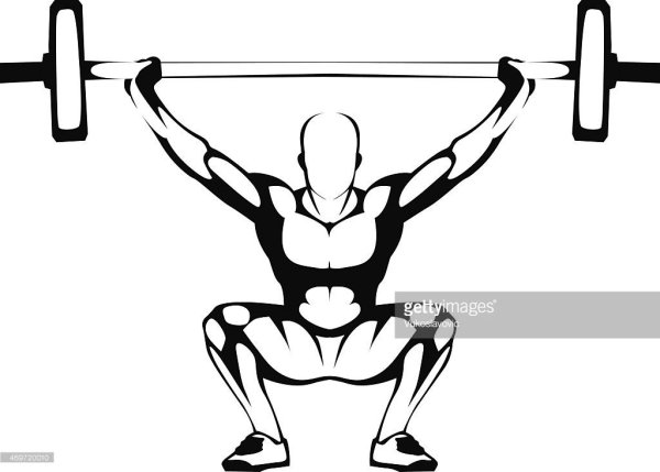 Эскиз тату штангистов
