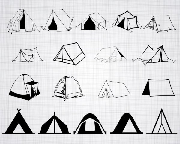 Палатка схематично