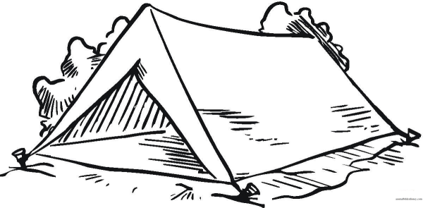 Палатка раскраска для детей