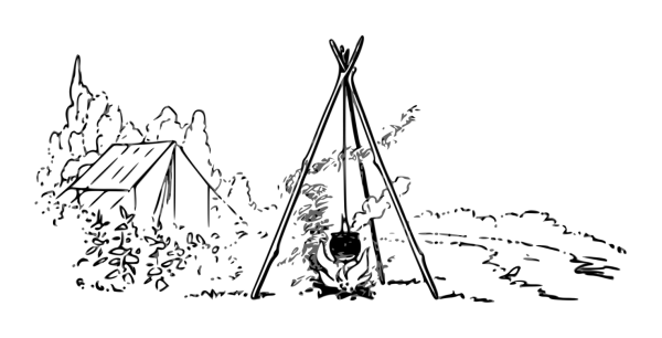 Палатка раскраска