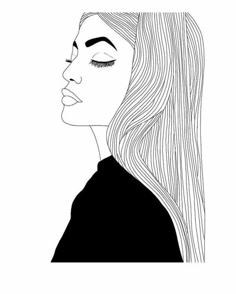 Девушка рисунок