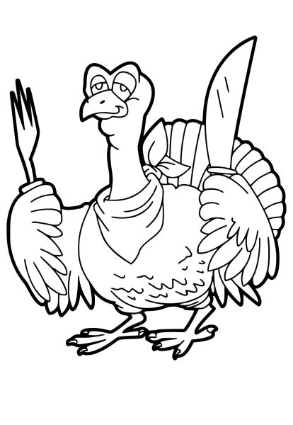Индюшка раскраска для детей