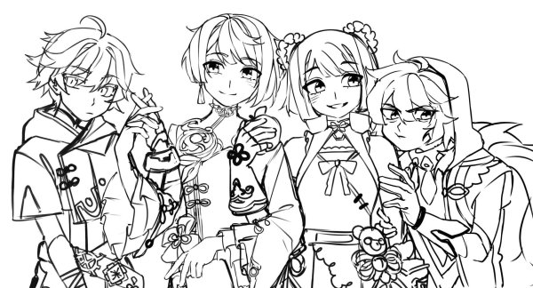 Раскраска Геншин Импакт