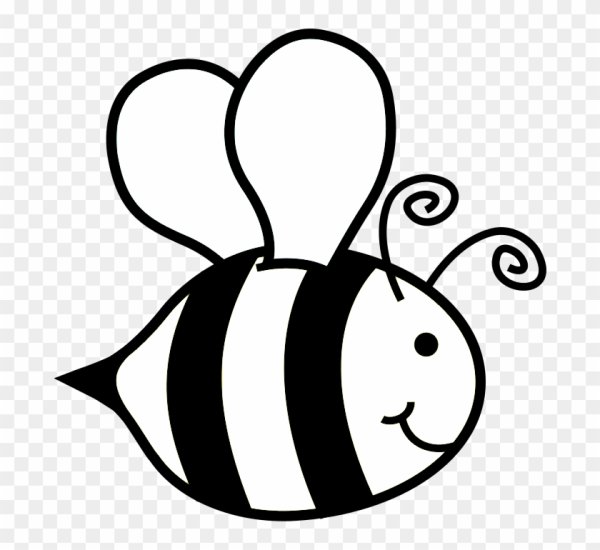 Пчелка рисунок трафарет