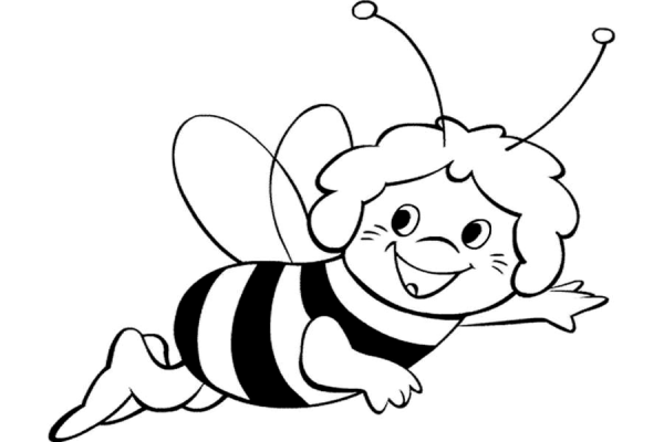 Пчела раскраска для детей