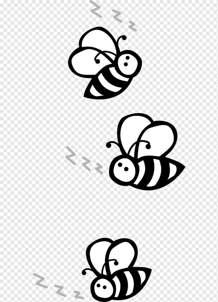 Пчела раскраска