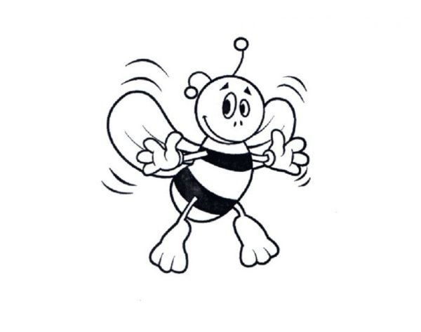 Пчела раскраска для детей
