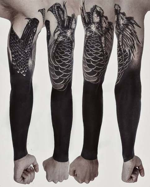 Рукав Блэк блэкворк