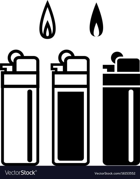 Силуэт зажигалки