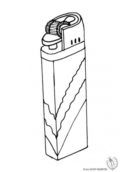 Раскраска зажигалка