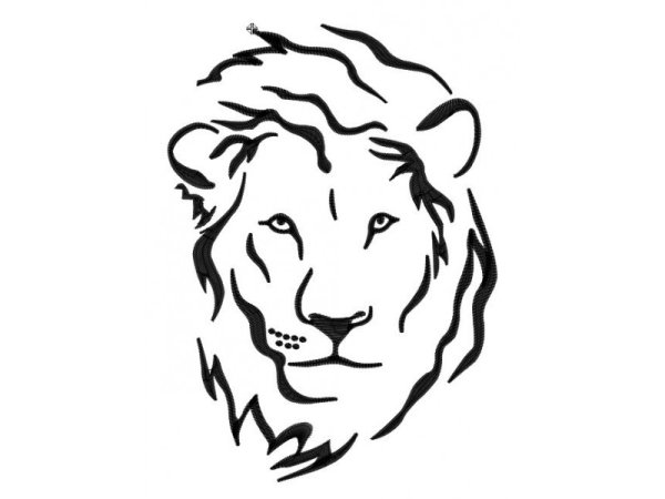 Трафарет Льва