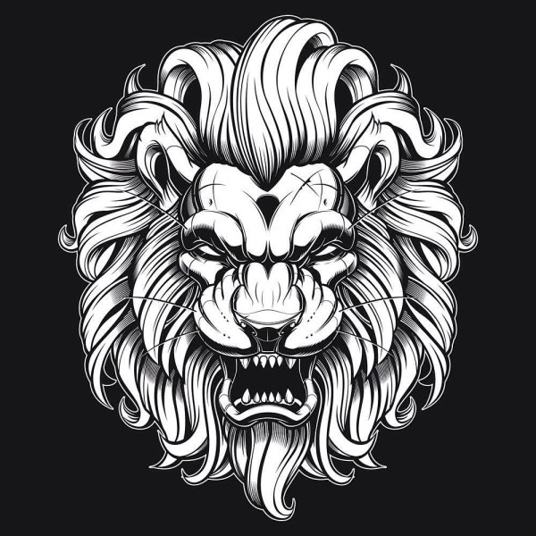 Стилизованная морда Льва