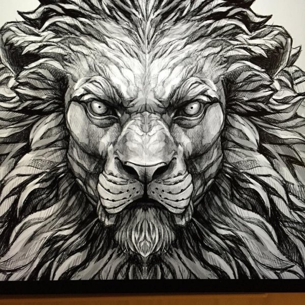 Стилизованная голова Льва