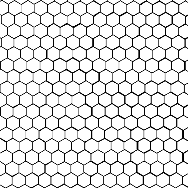 Гексагональная сетка а4