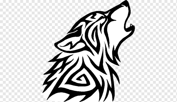 Стилизованное изображение волка