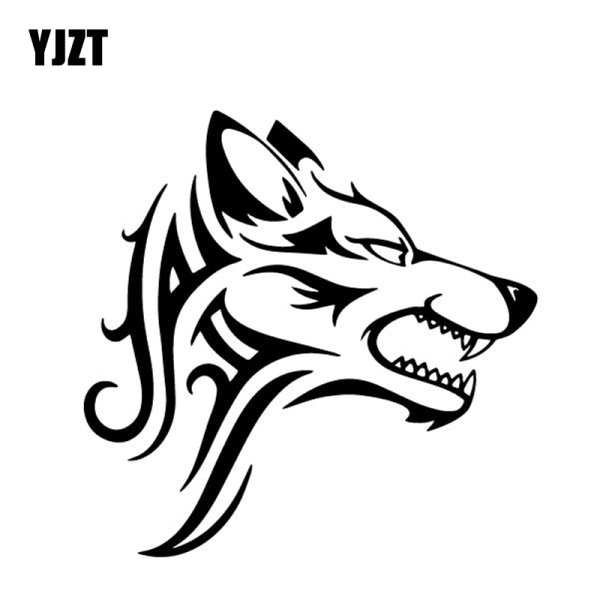 Тату голова волка