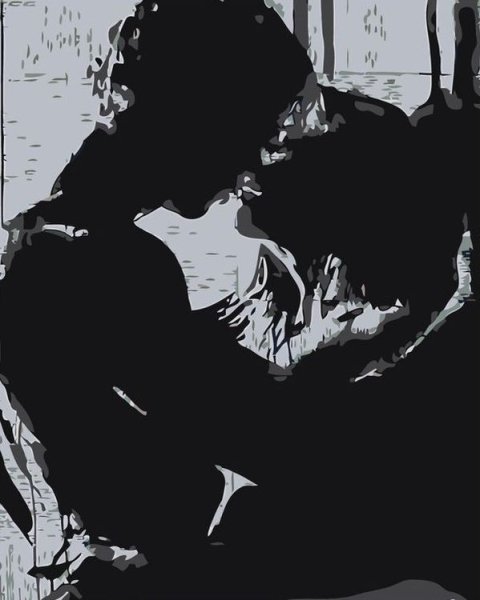 Страстная любовь силуэты