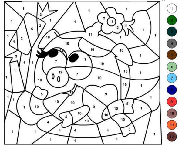 Раскраска по цифрам