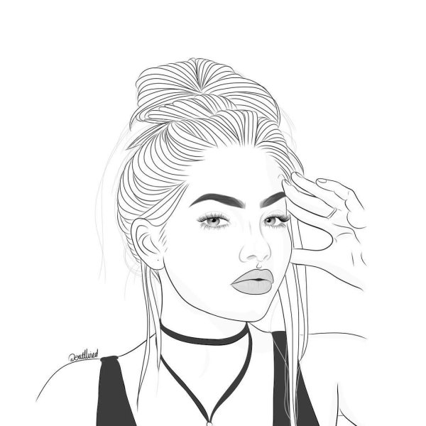 Раскраски в стиле тумблер